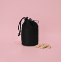 Pochette à friandises à cordon - Noir uni
