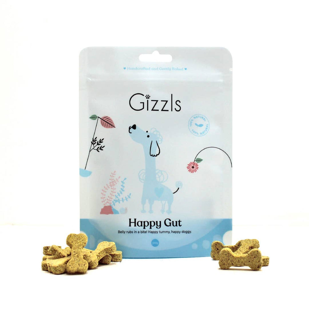 Friandises pour chiens Gizzls Happy Gut (pour petits chiens)
