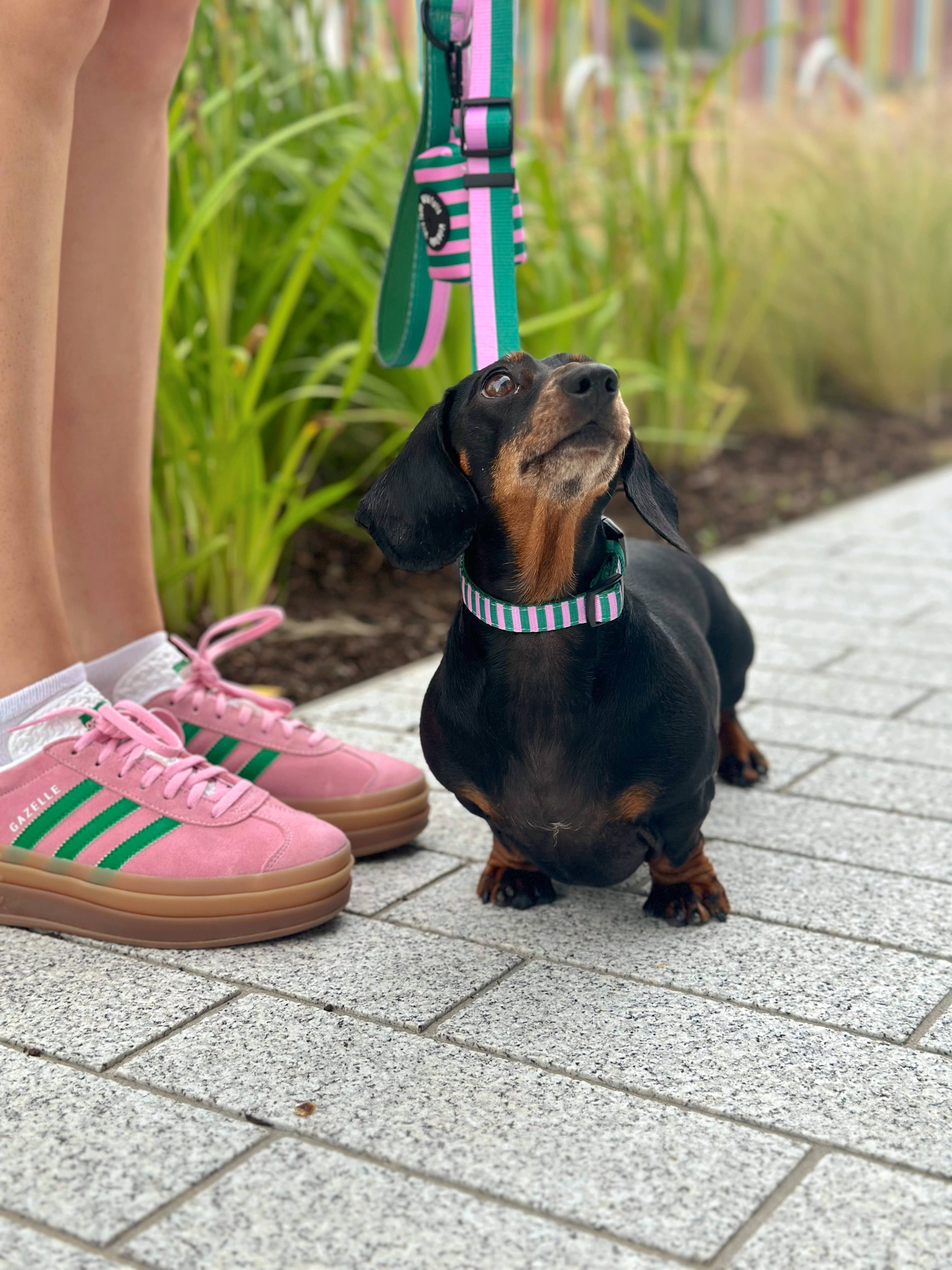 Collier Vert et Rose