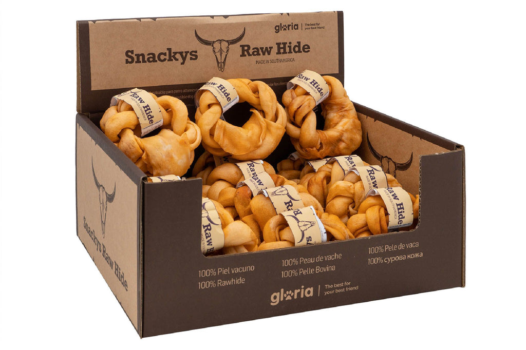 Donut peau de vache à mâcher saveur miel – 12 cm – À l'unité