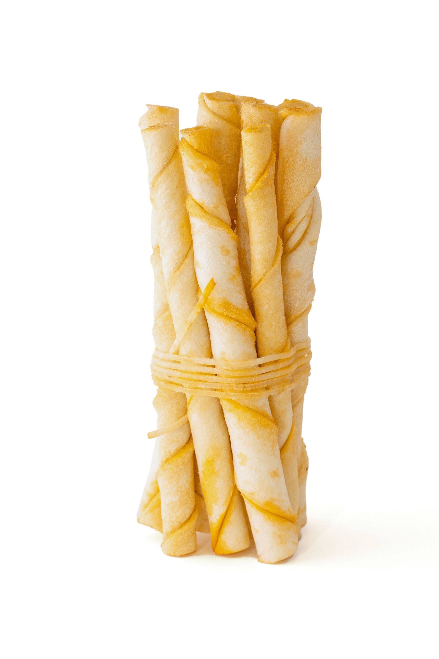 Bâtonnets peau de vache saveur mangue - 10 batônnets - 12cm