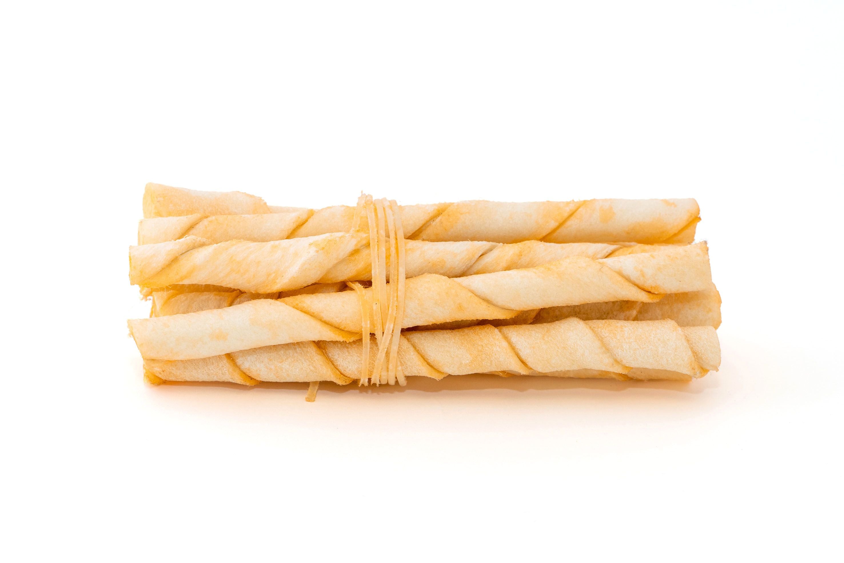 Bâtonnets peau de vache saveur mangue - 10 batônnets - 12cm