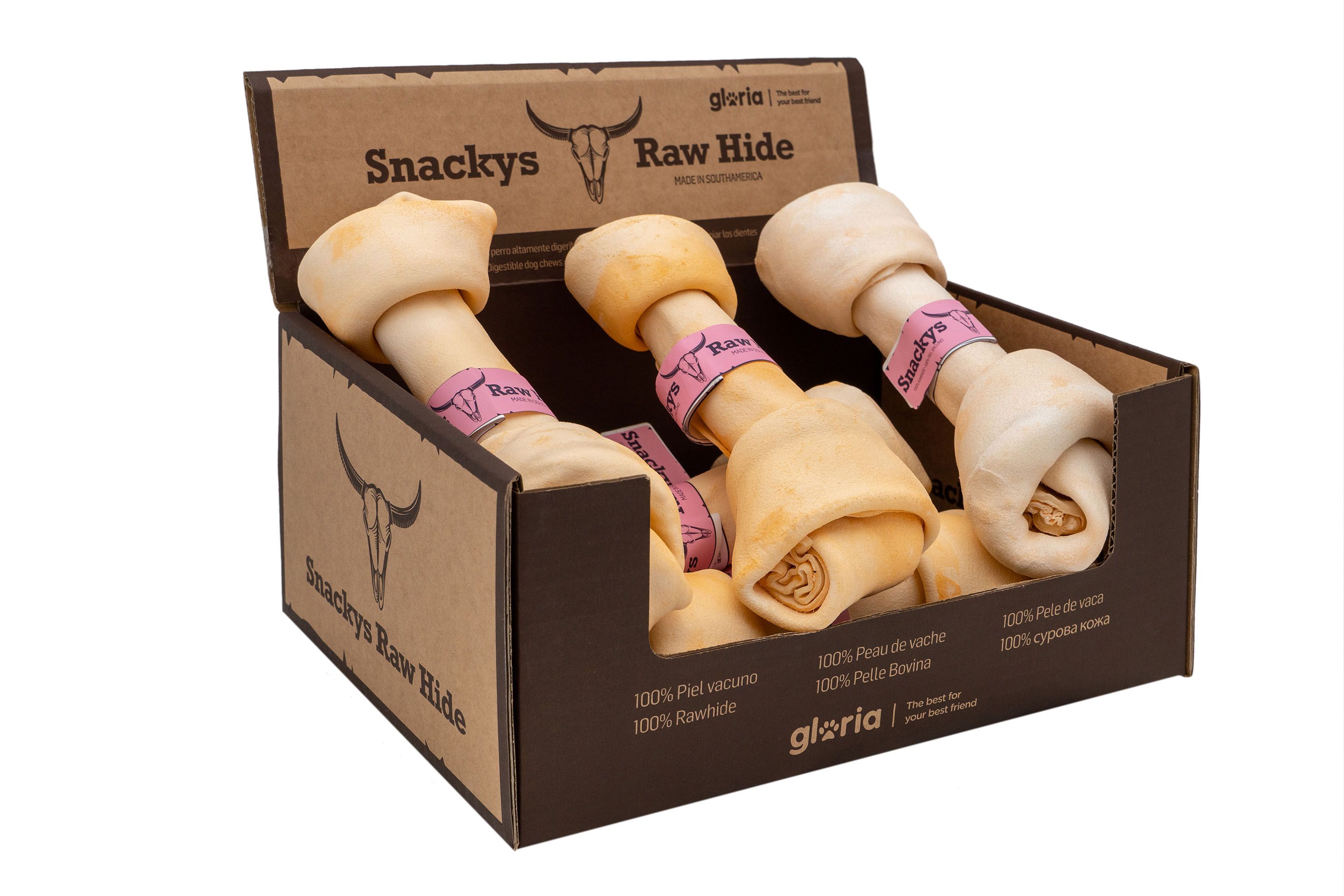 Nœuds peau de vache à mâcher saveur mangue 20-23 cm – À l'unité
