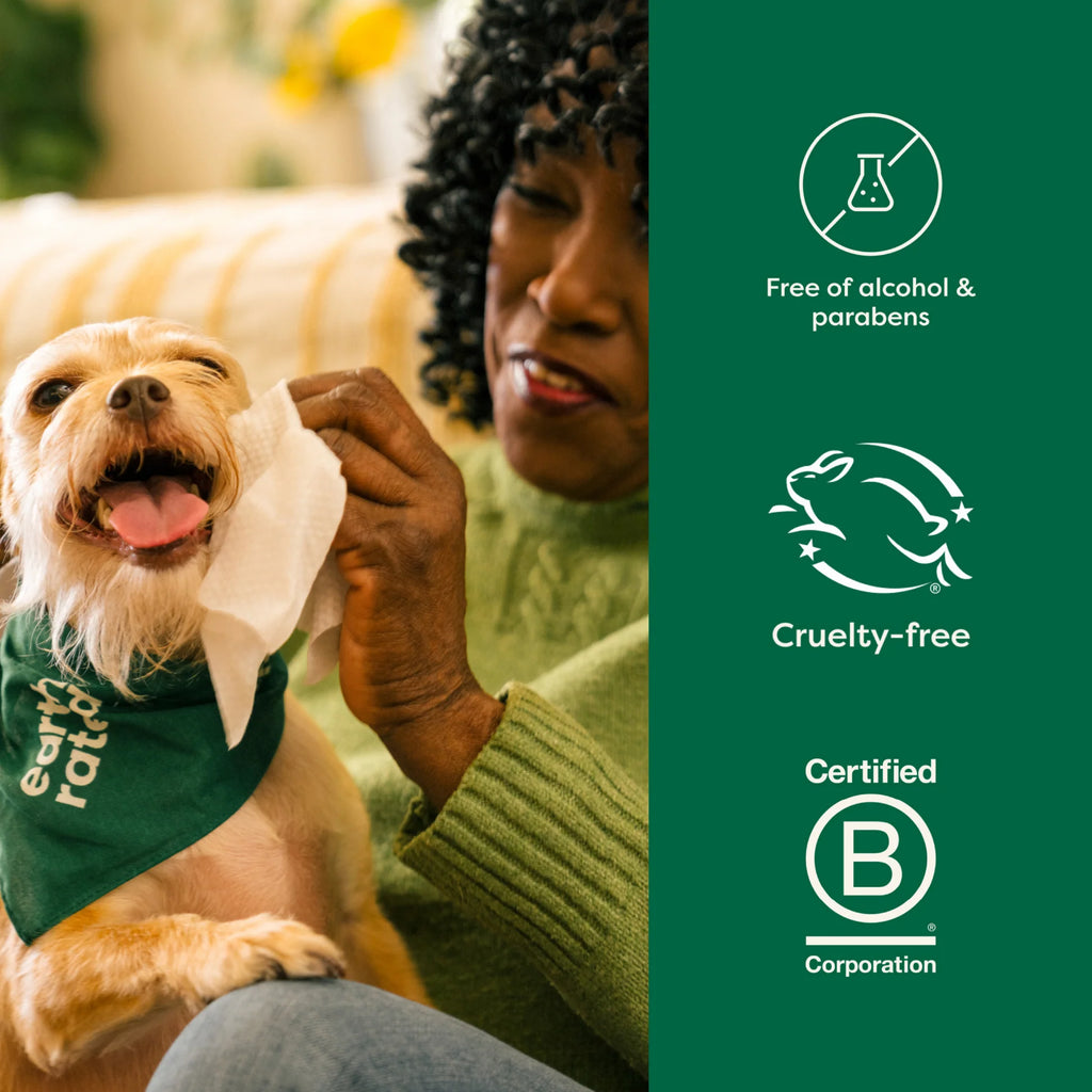 Lingettes de toilettage texturées pour chiens