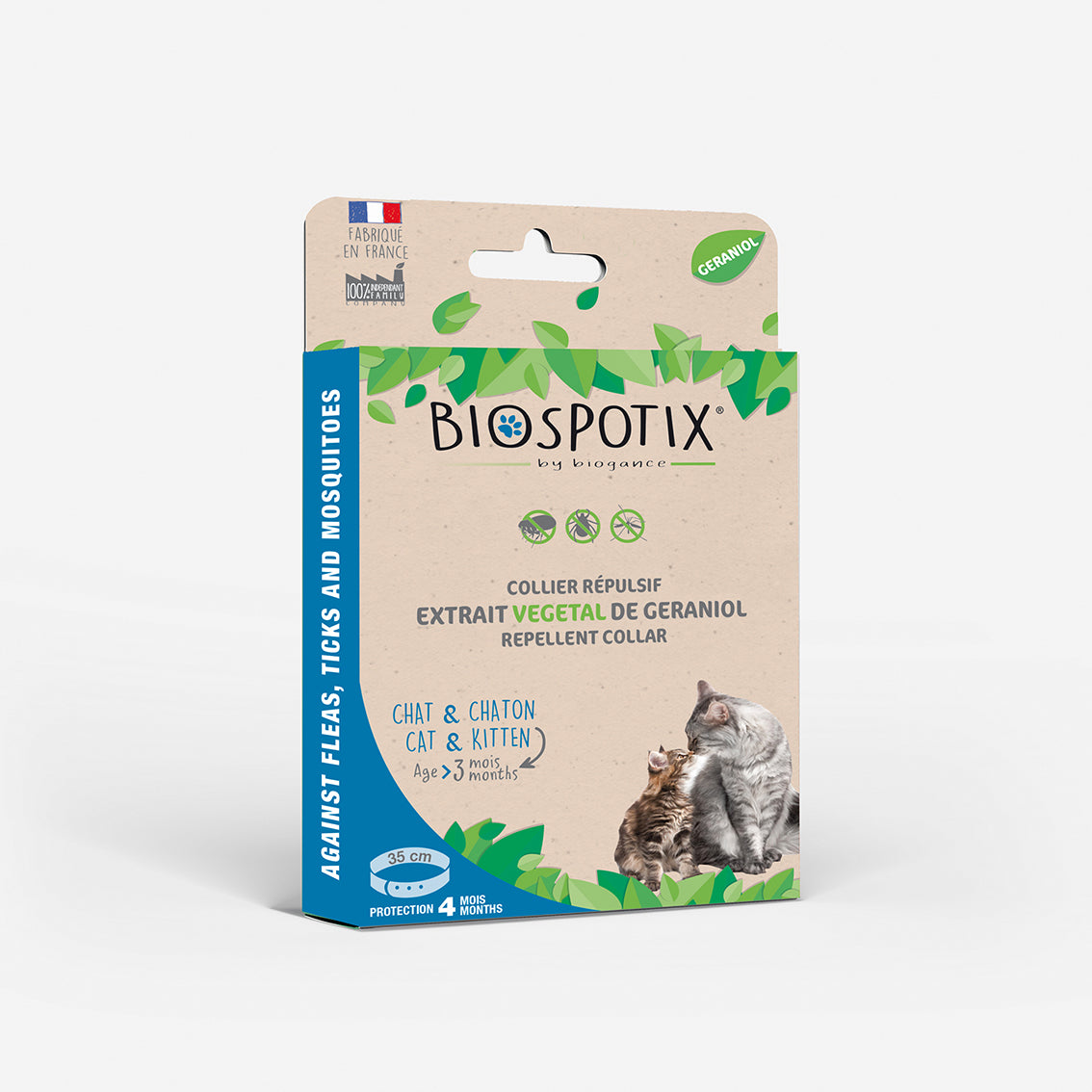 Collier Répulsif Chat – Biogance Biospotix | 35cm