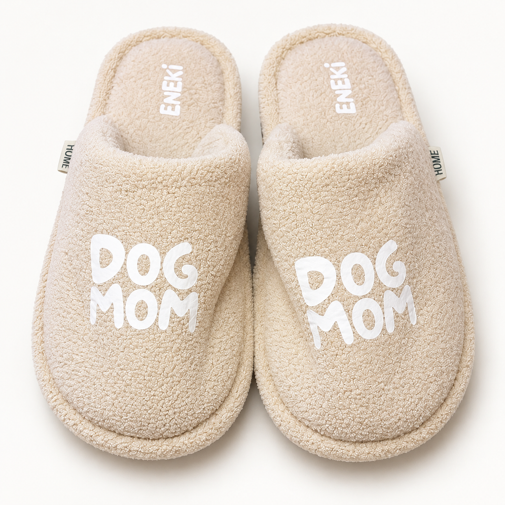 Chaussons DOG MOM beige – Eneki