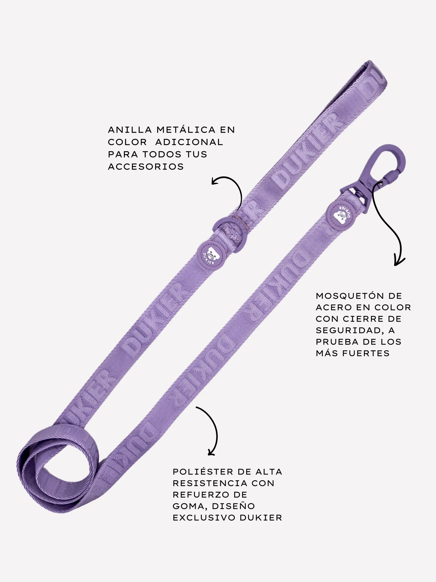 Dukier — Laisse Violet — Taille S