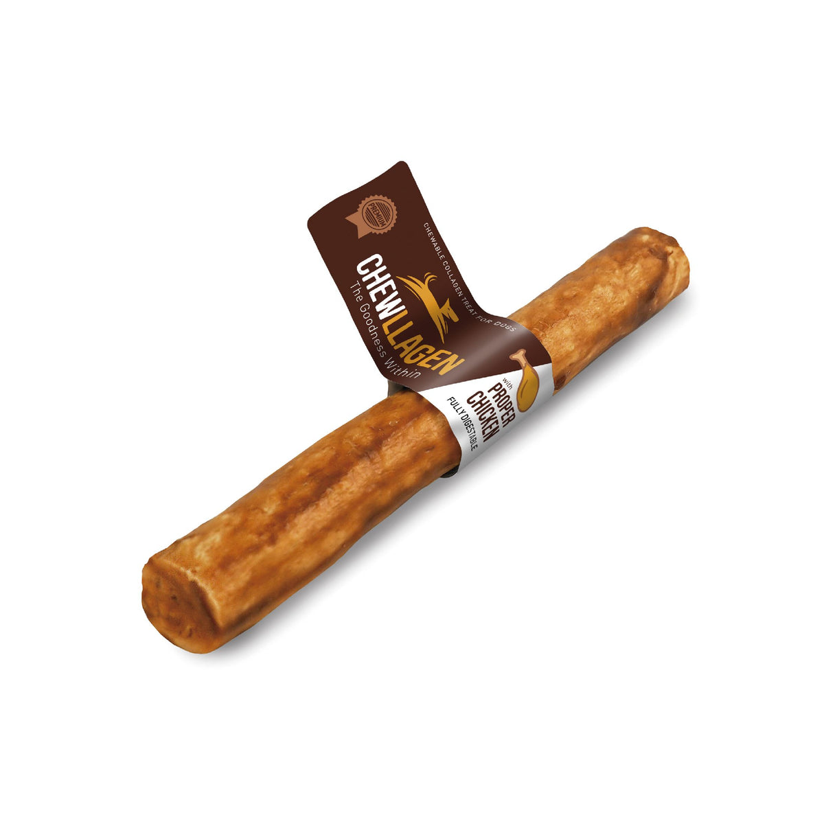 Rouleau de collagène au poulet Chewllagen – 25 cm – À l’unité
