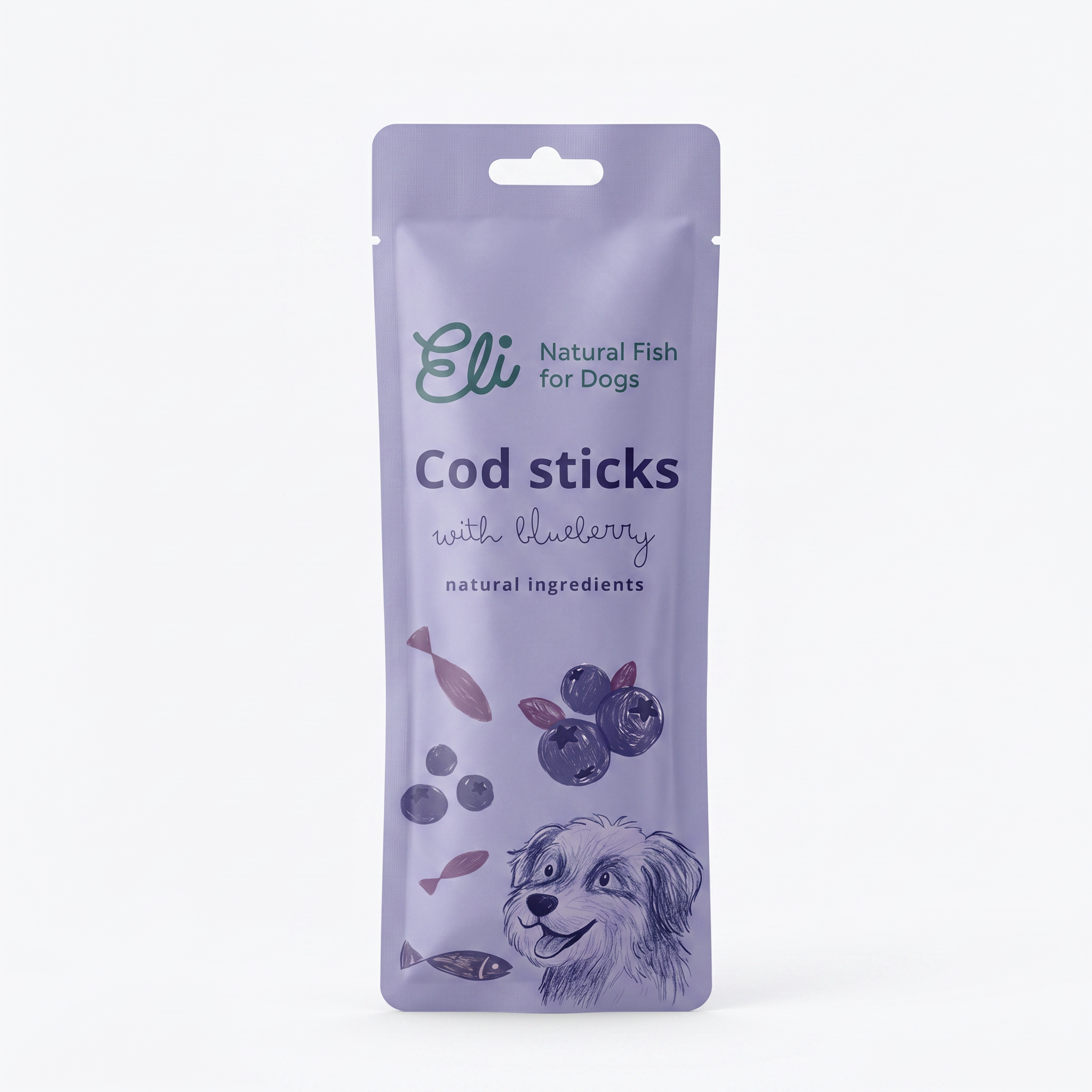 Bâtonnets Morue & Myrtilles – Eli Pet Products | 30g