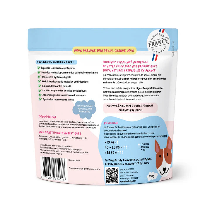 Holistipet - Booster Probiotiques - 150g ou 300g