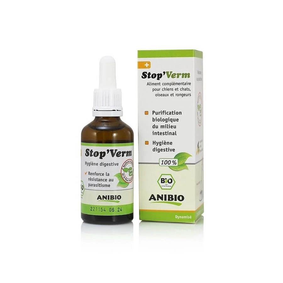 ANIBIO Stop'Verm® – Soutien naturel de l'hygiène intestinale (50 ml)