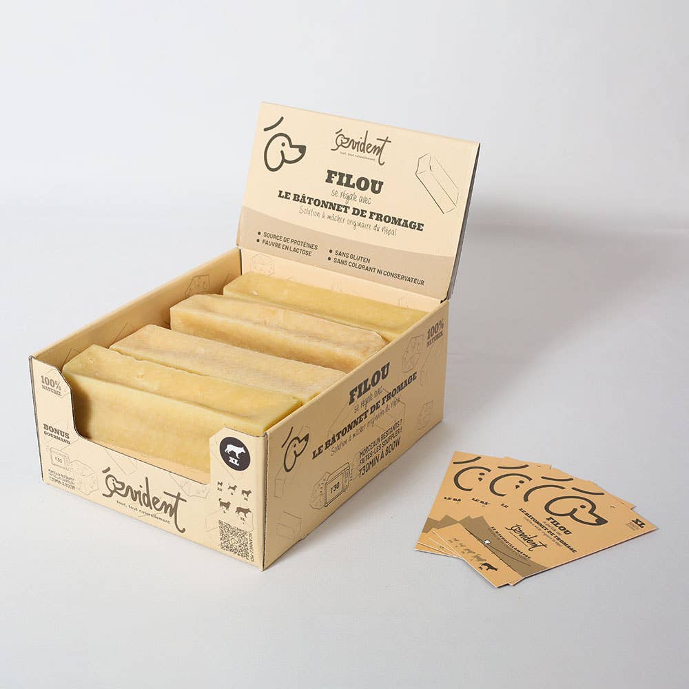 FILOU - Bâtonnets de fromage à mâcher pour chien