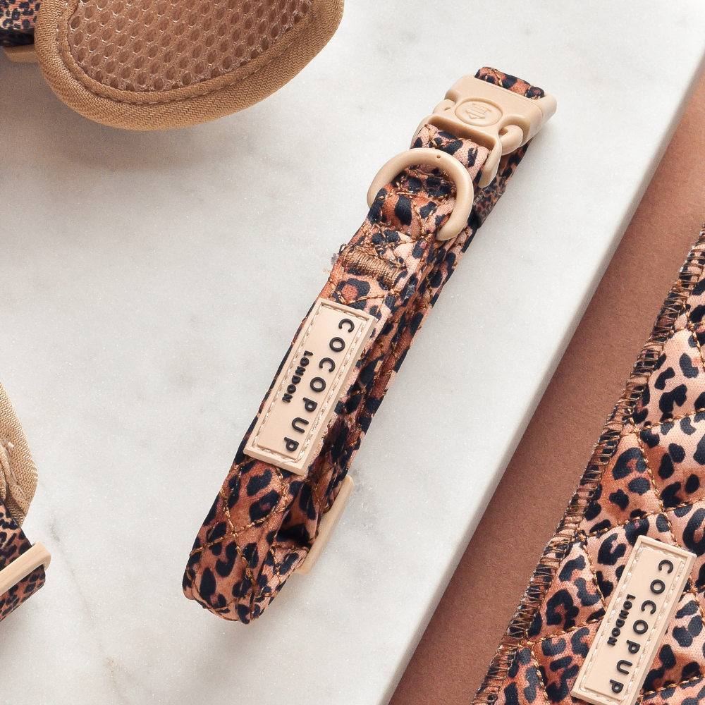 Collier Matelassé Léopard – Cocopup London