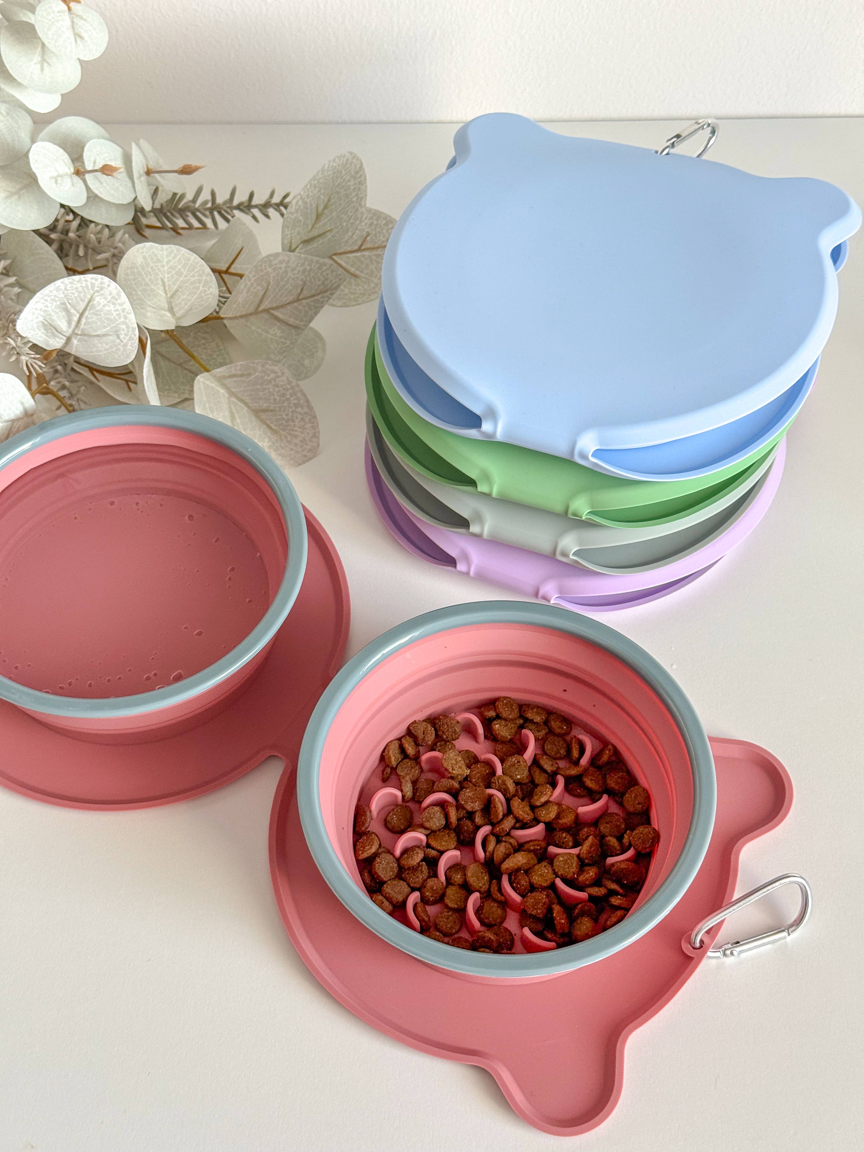 Gamelle de voyage pliable, pour chiens et chats