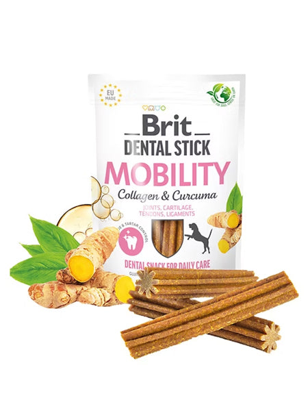 Brit Care Stick Dentaire Mobility au Collagène & Curcuma – 251 g