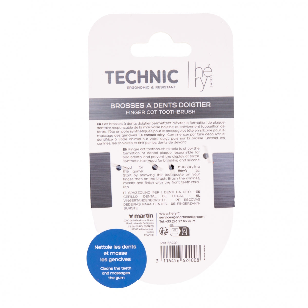Brosses à dents doigtier pour chien & chat