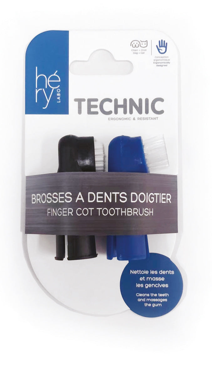Brosses à dents doigtier pour chien & chat