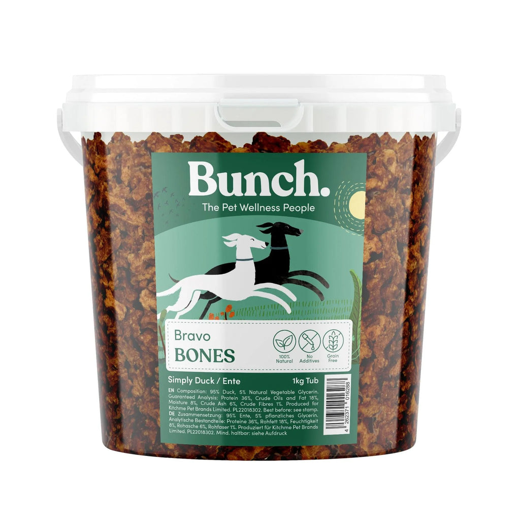 Mini Bones d'entraînement au canard – friandises Bunch (seau 1 kg)