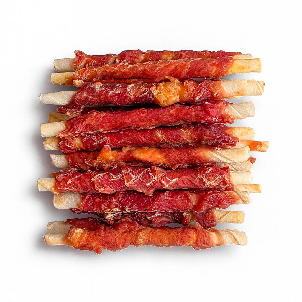 Chicken Twister – Bâton à mâcher au poulet et peau de bœuf