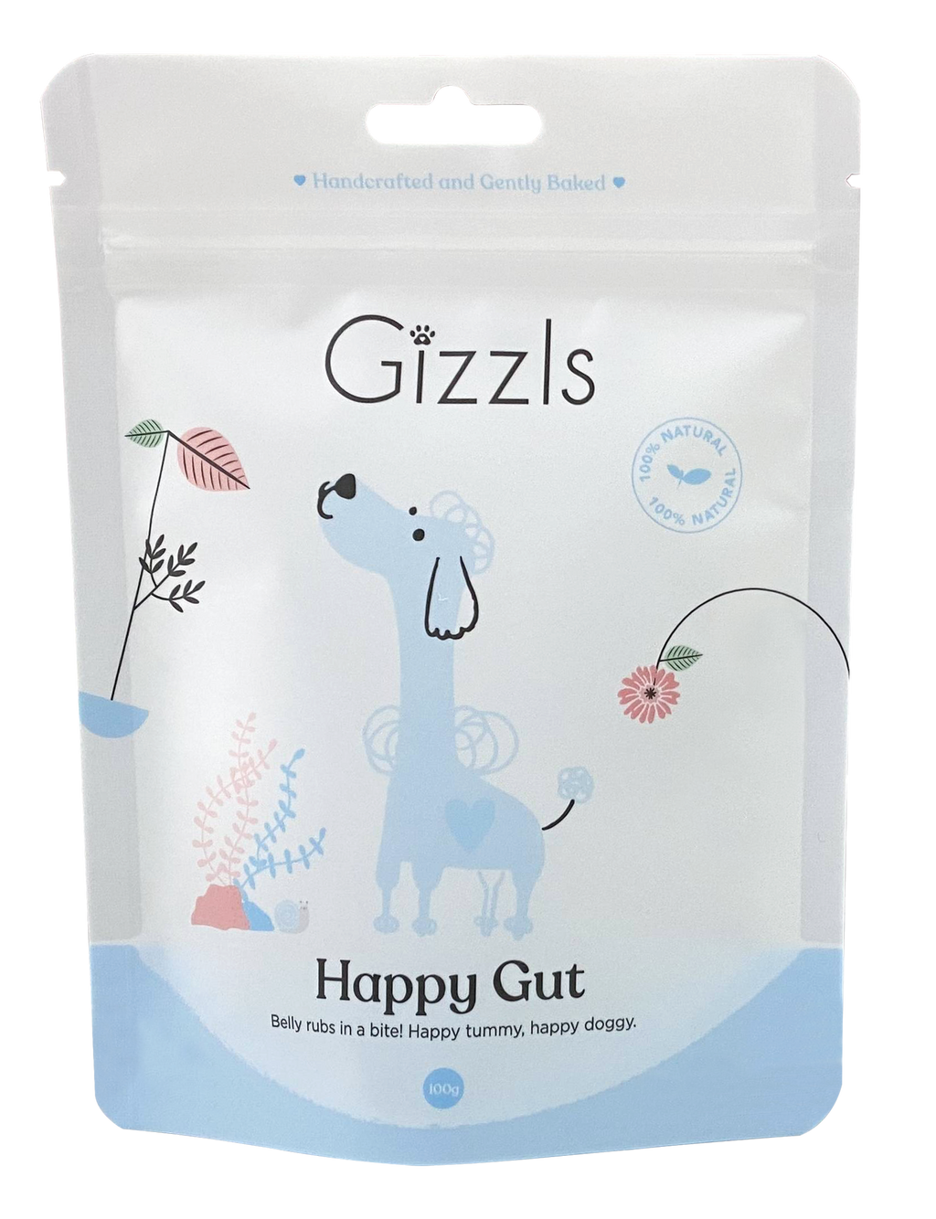 Friandises pour chiens Gizzls Happy Gut (pour petits chiens)