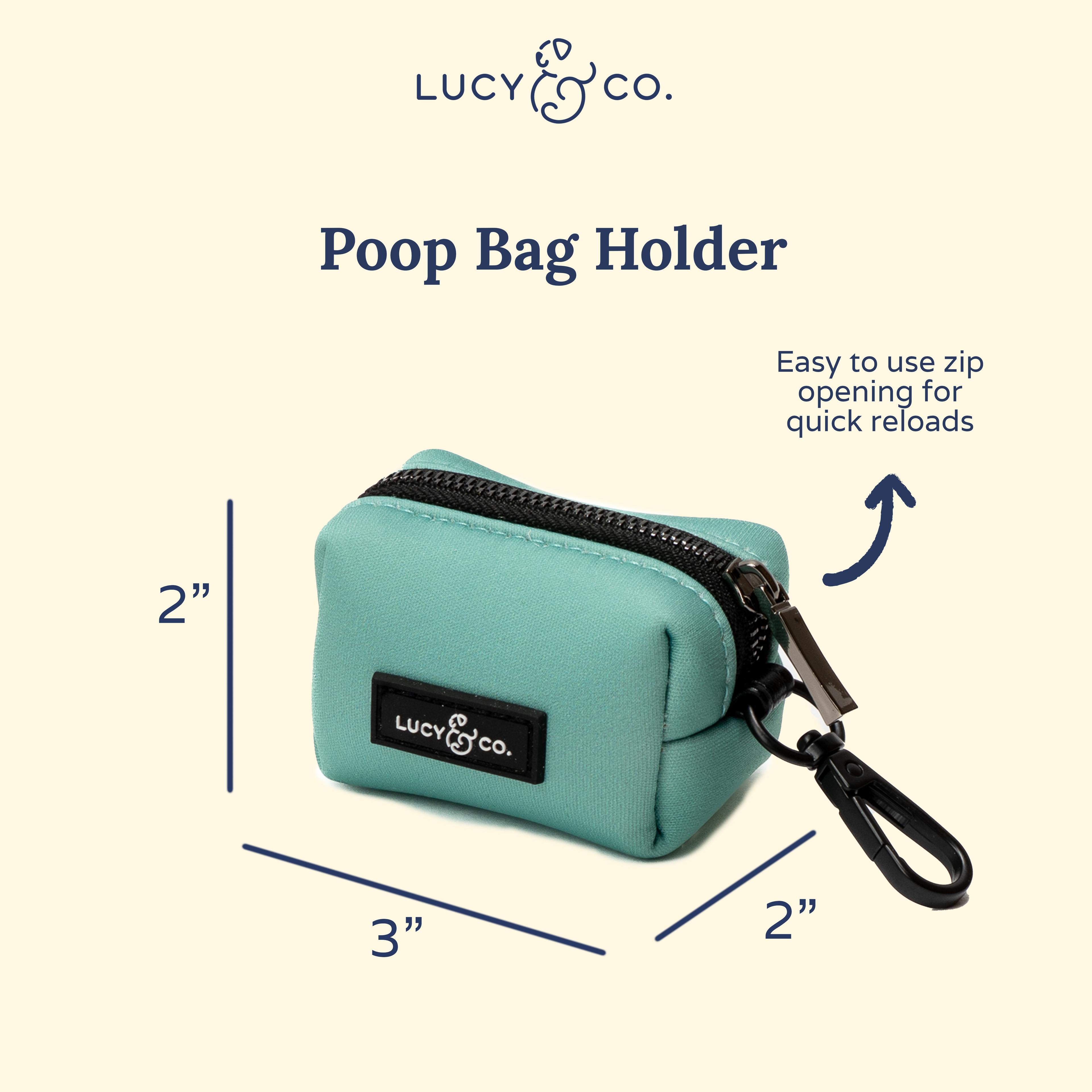 Distributeur de Sacs à Déjection Lucy & Co. – Vert Printemps