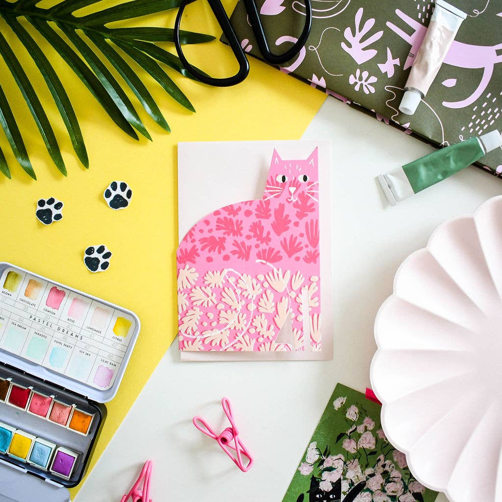 Carte en forme de chat