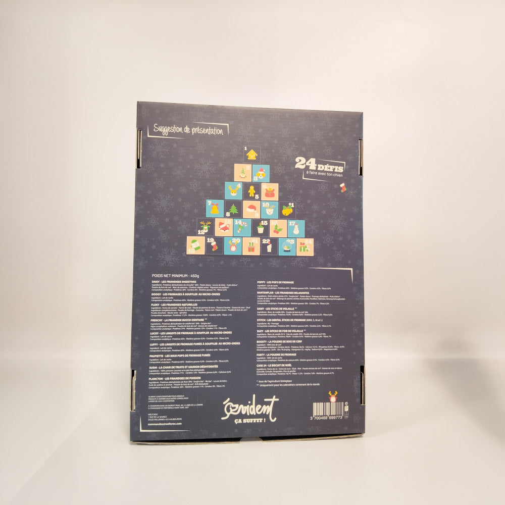 Calendrier de l’Avent pour chien Évident – Friandises 450 g