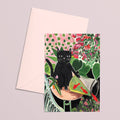 Carte  "Cat artist"