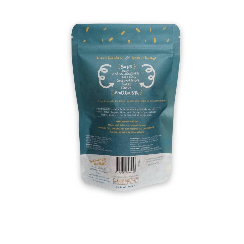 SCRAPS BISCUITS BIO - TOMATES ET FROMAGE