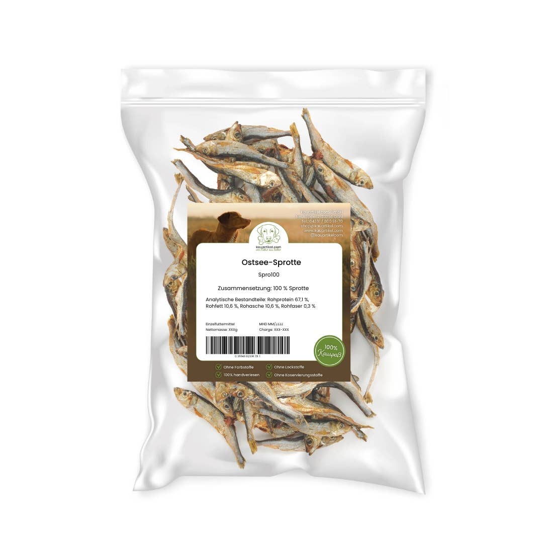 Sprat de la mer Baltique sans conservateurs