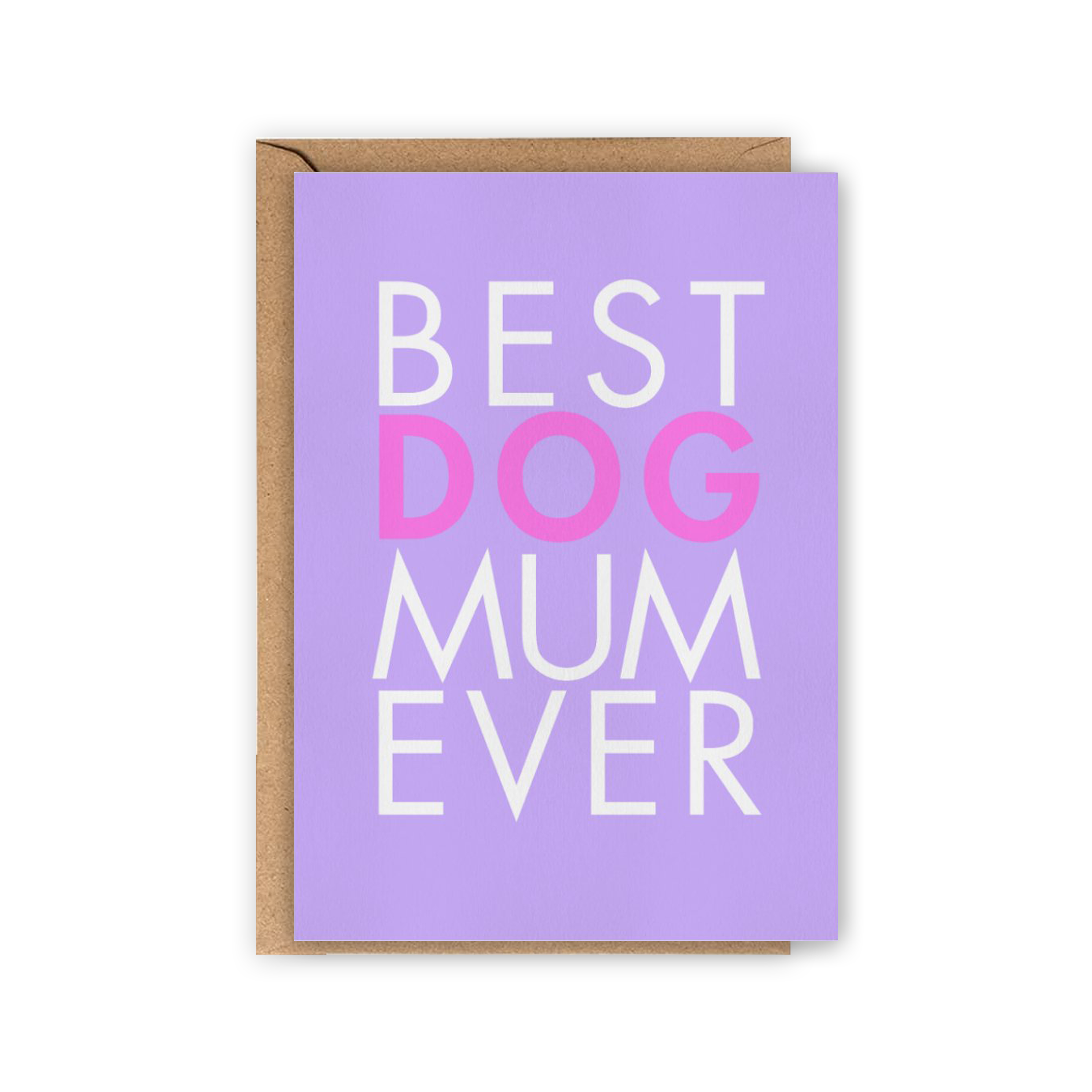 Carte "Meilleure maman de chien du monde"