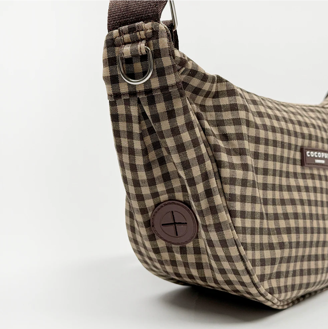 Sac bandoulière Crescent Cotswolds Check – Cocopup London