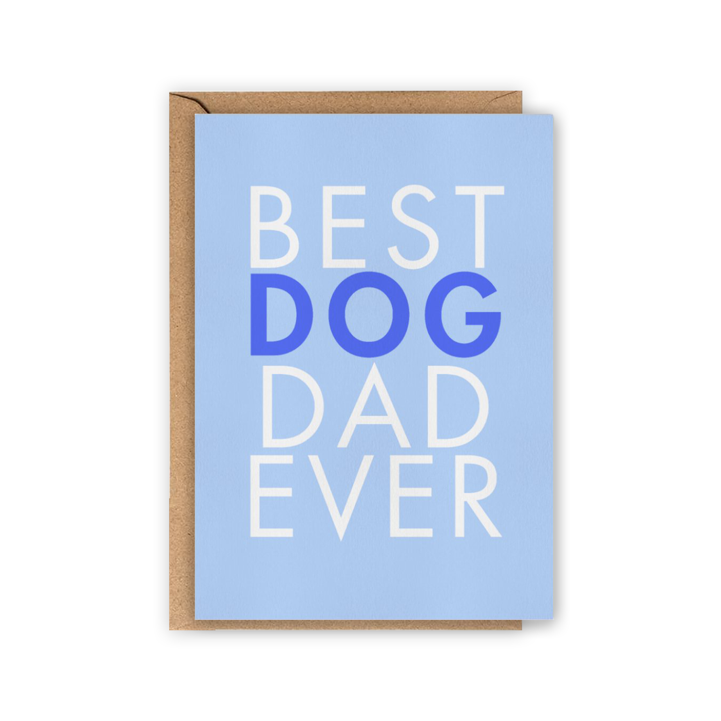 Carte « Meilleur papa de chien de tous les temps »