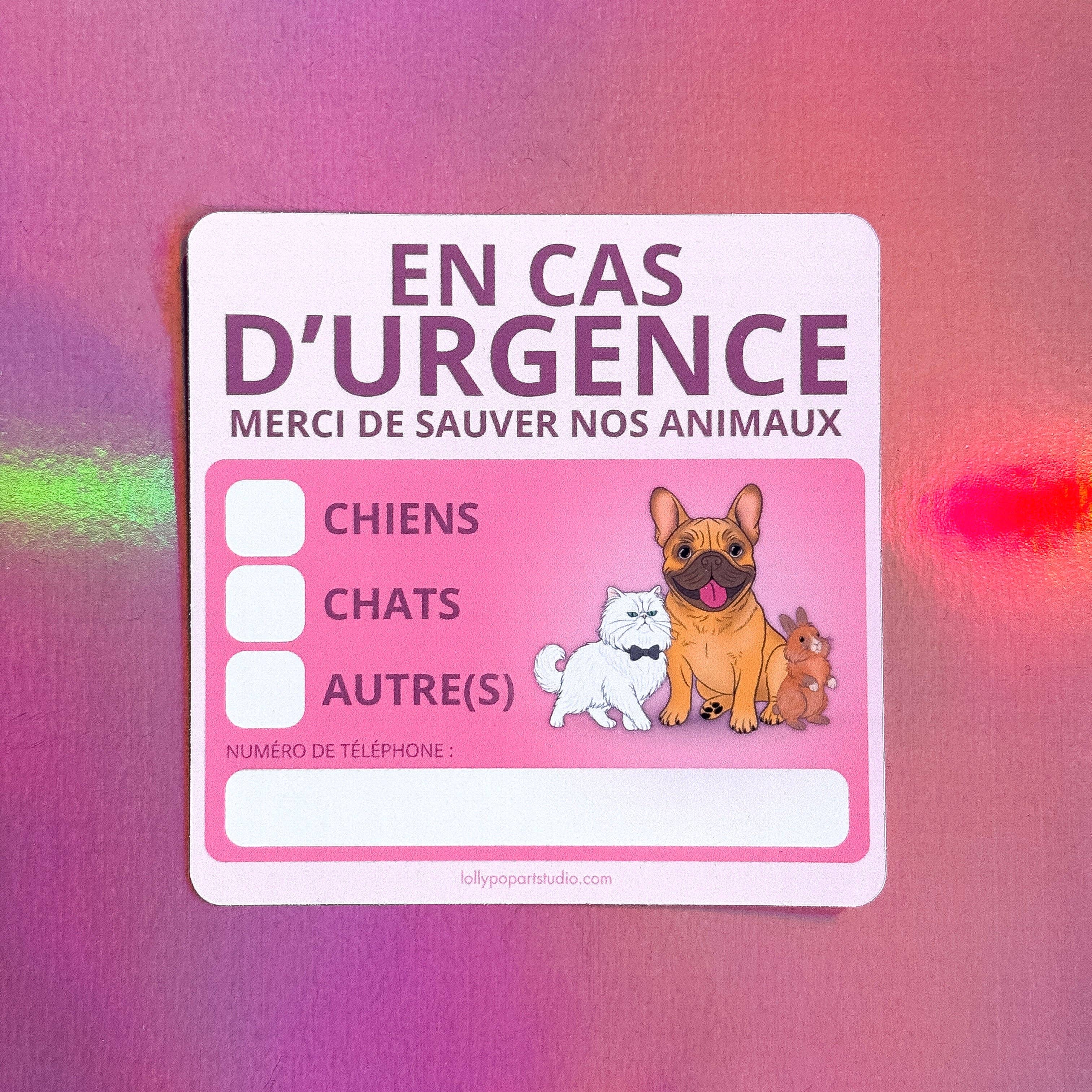 Sticker urgence - maison/appart