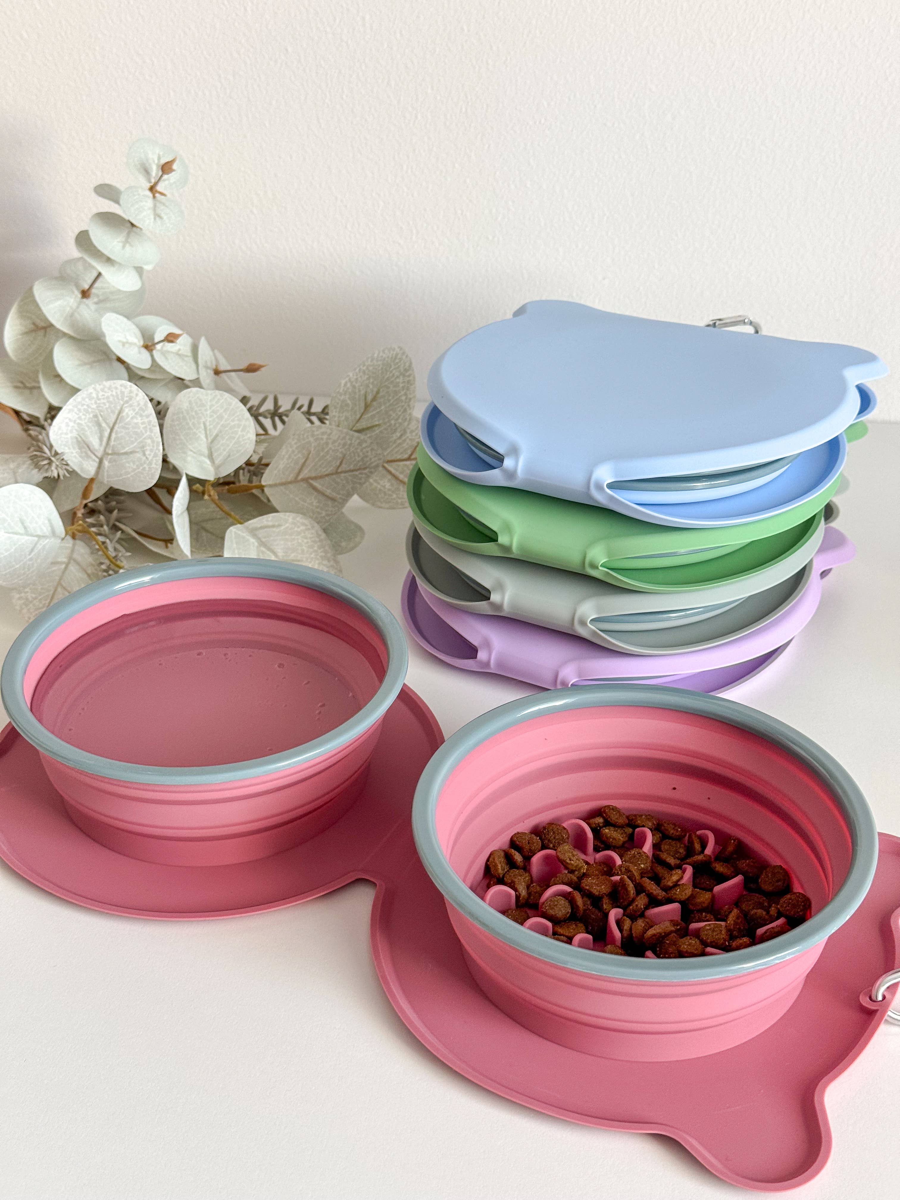 Gamelle de voyage pliable, pour chiens et chats