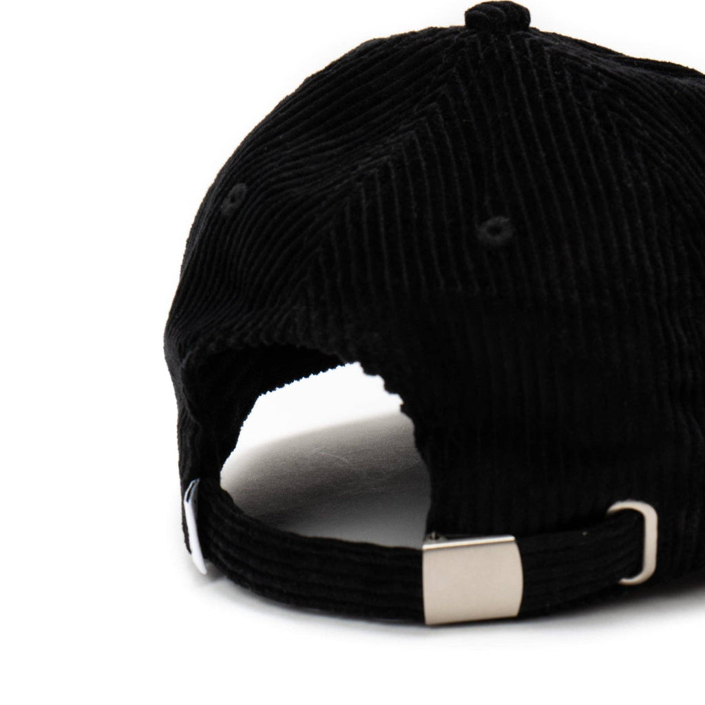 Casquette noire en velours côtelé Dogdad