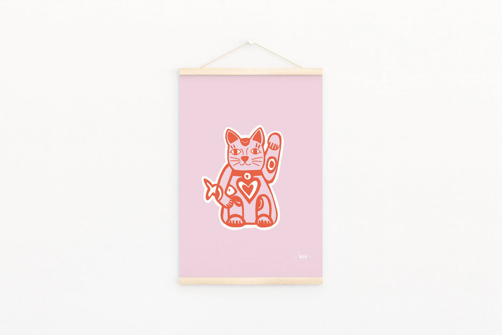 Affiche « Lucky Cat »