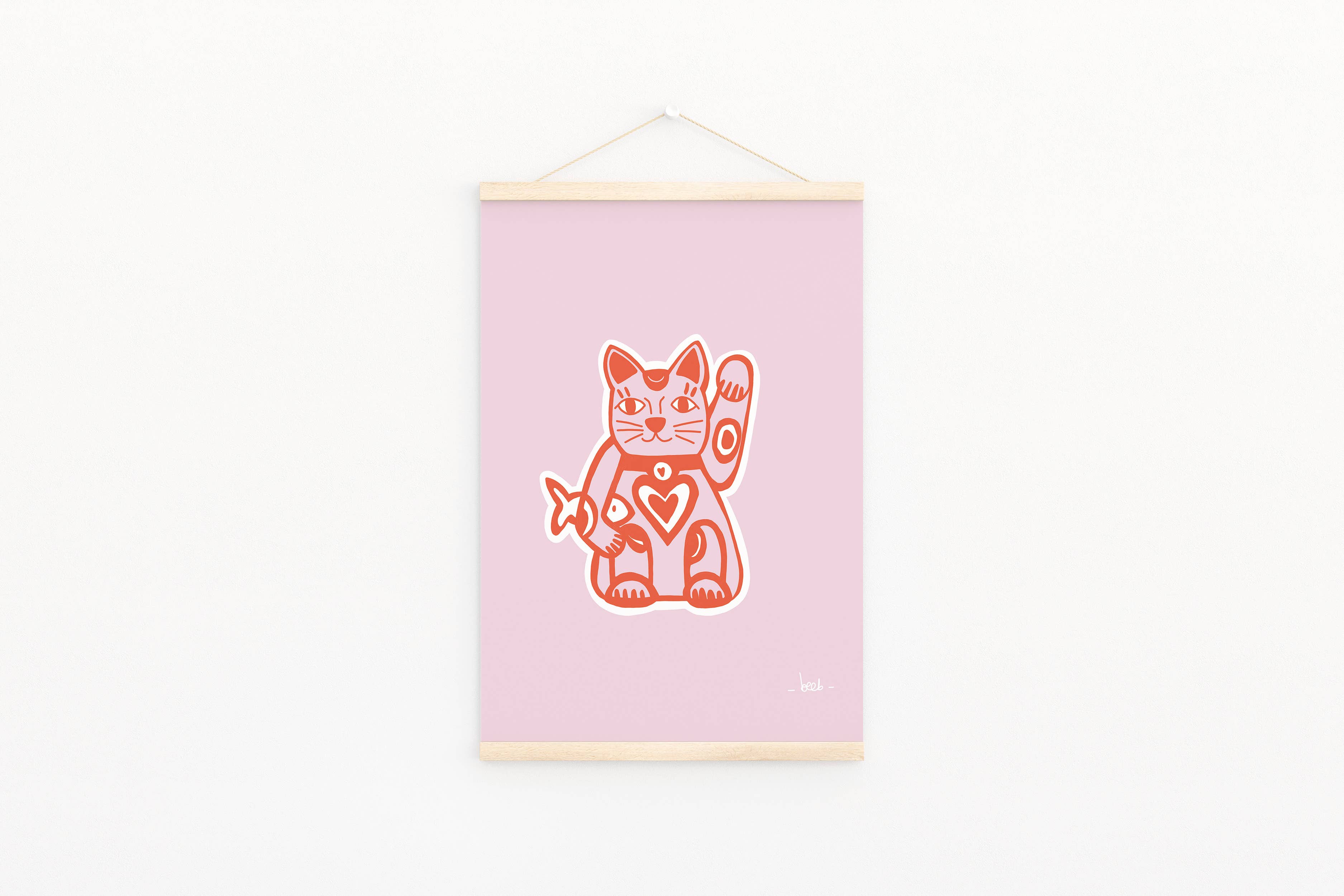 Affiche « Lucky Cat »