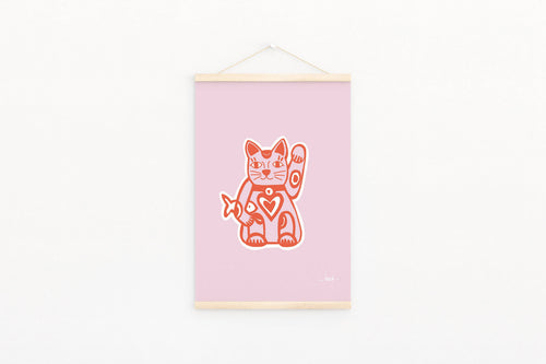 Affiche « Lucky Cat »
