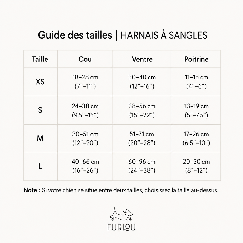 (Pré-commande)Harnais à sangles pour chien Furlou – Bleu & Clay