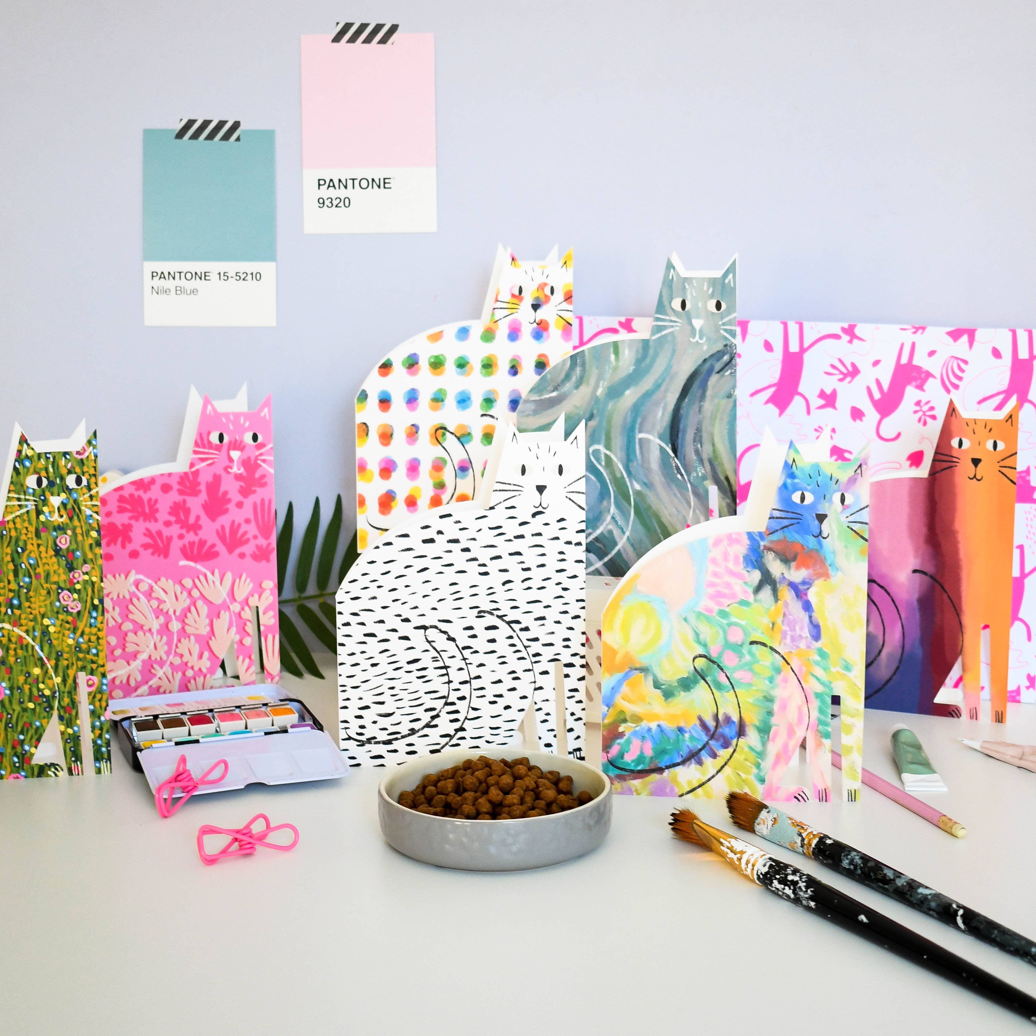 Carte en forme de chat