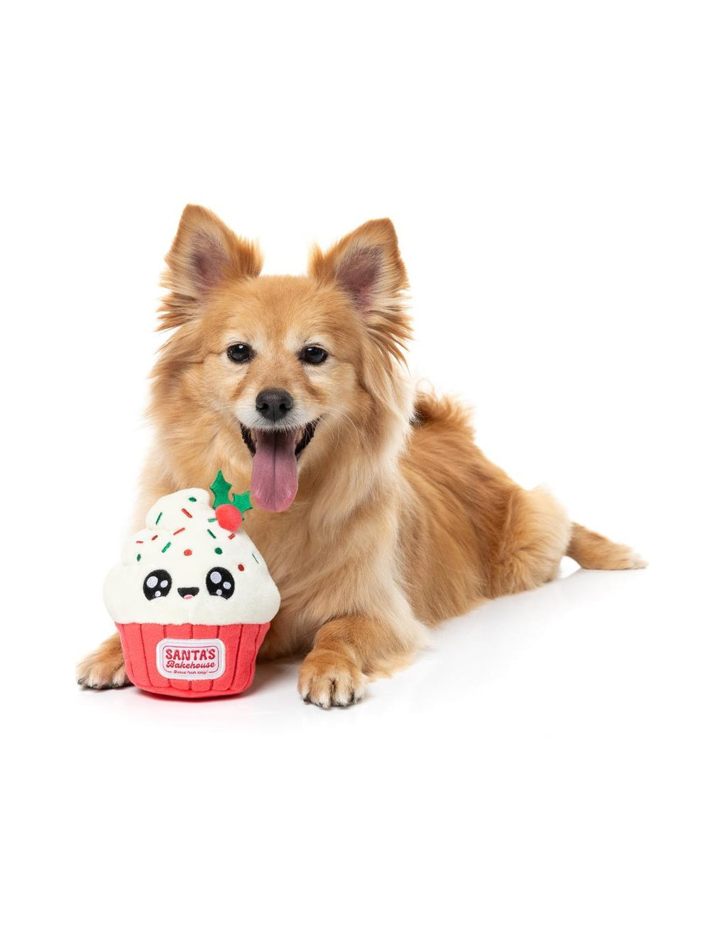 Frosty the Cupcake – Jouet cupcake de Noël pour chien FuzzYard