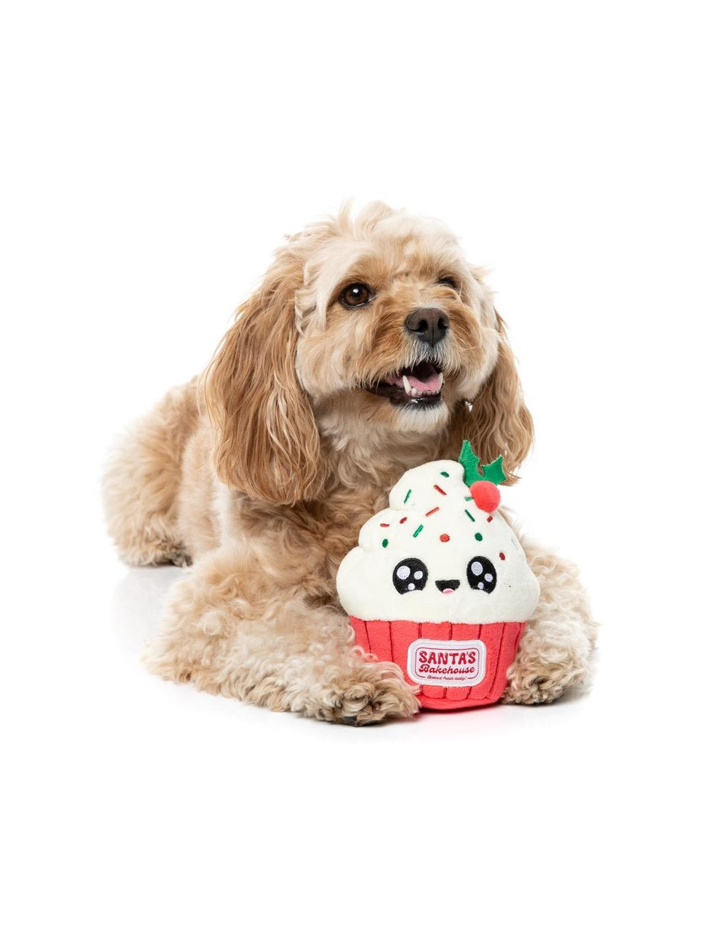 Frosty the Cupcake – Jouet cupcake de Noël pour chien FuzzYard