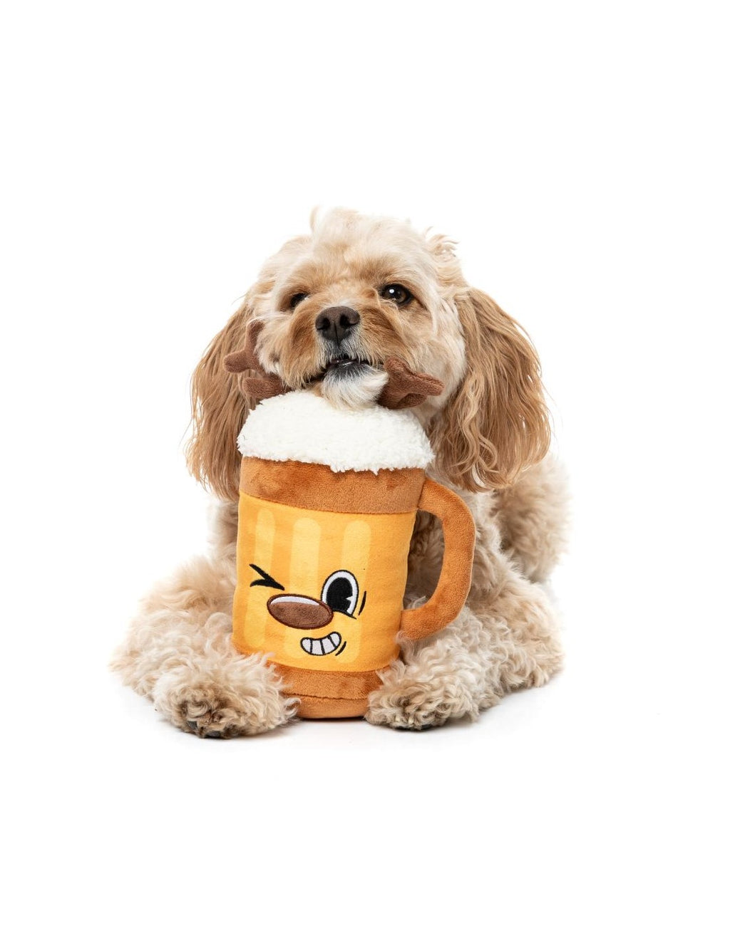 Jolly Reinbeer – Jouet boisson de Noël pour chien FuzzYard