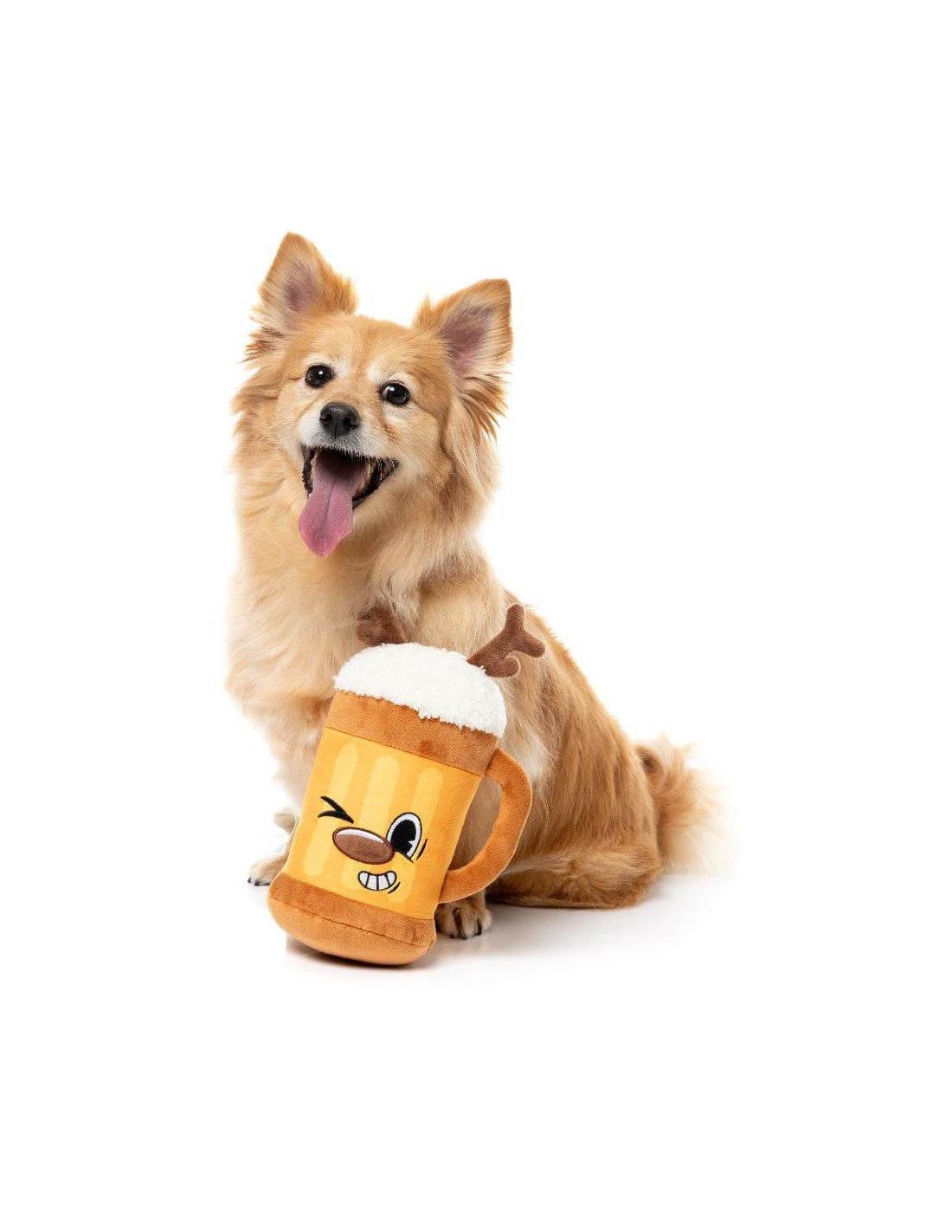 Jolly Reinbeer – Jouet boisson de Noël pour chien FuzzYard