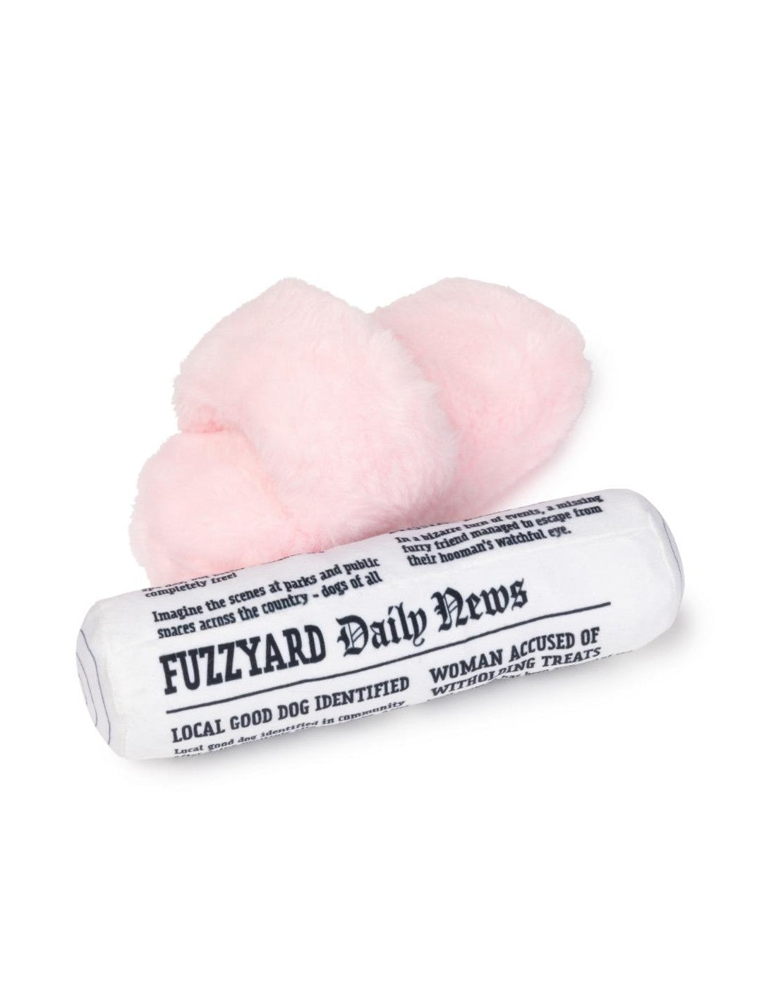 Fetch My Slippers & Paper – Duo de jouets pour chien FuzzYard