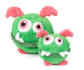 Peewee vert Yardsters FuzzYard en tailles S et L, petit modèle à droite