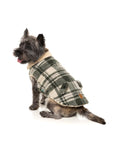 Veste pour chien The Lumberjack vert et crème – FuzzYard