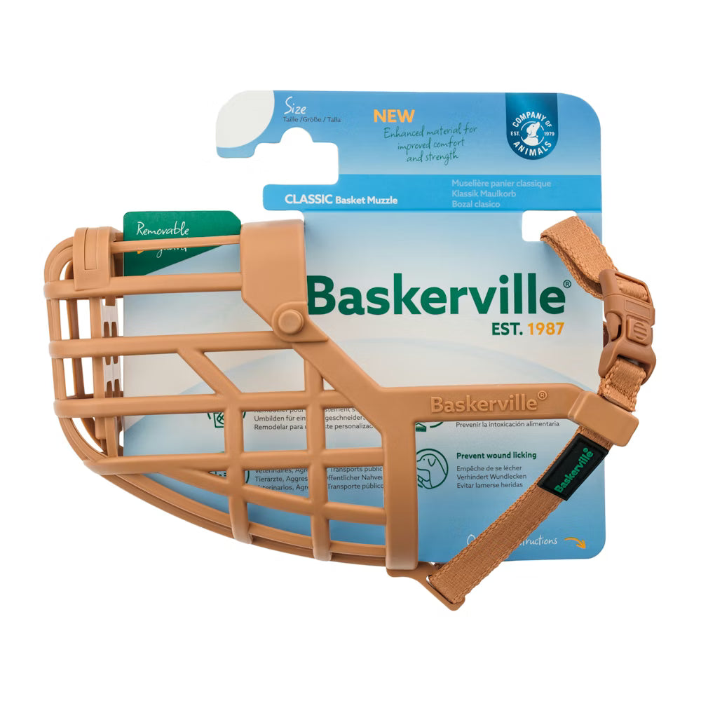 Baskerville — Muselière Classic Muzzle — Marron