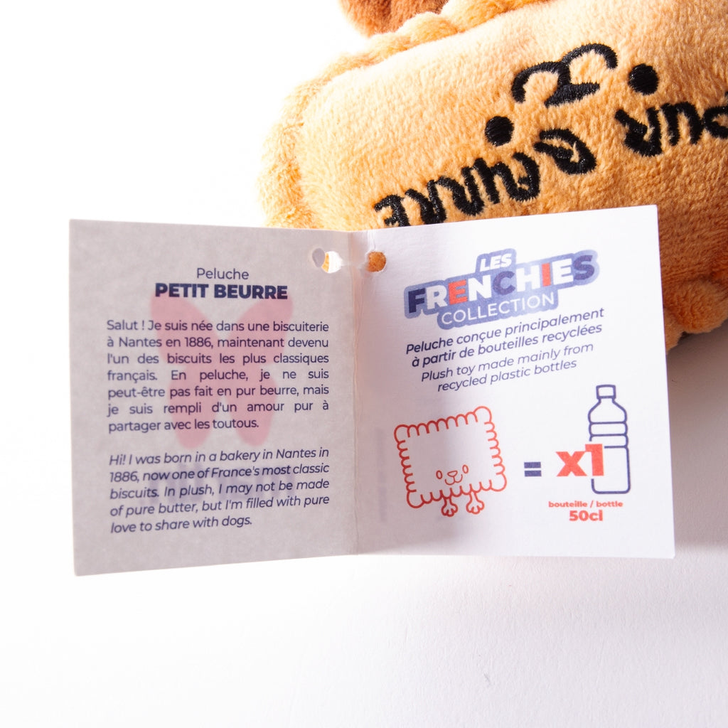 Jouet peluche pour chien – Petit Beurre | Collection Les Frenchies Martin